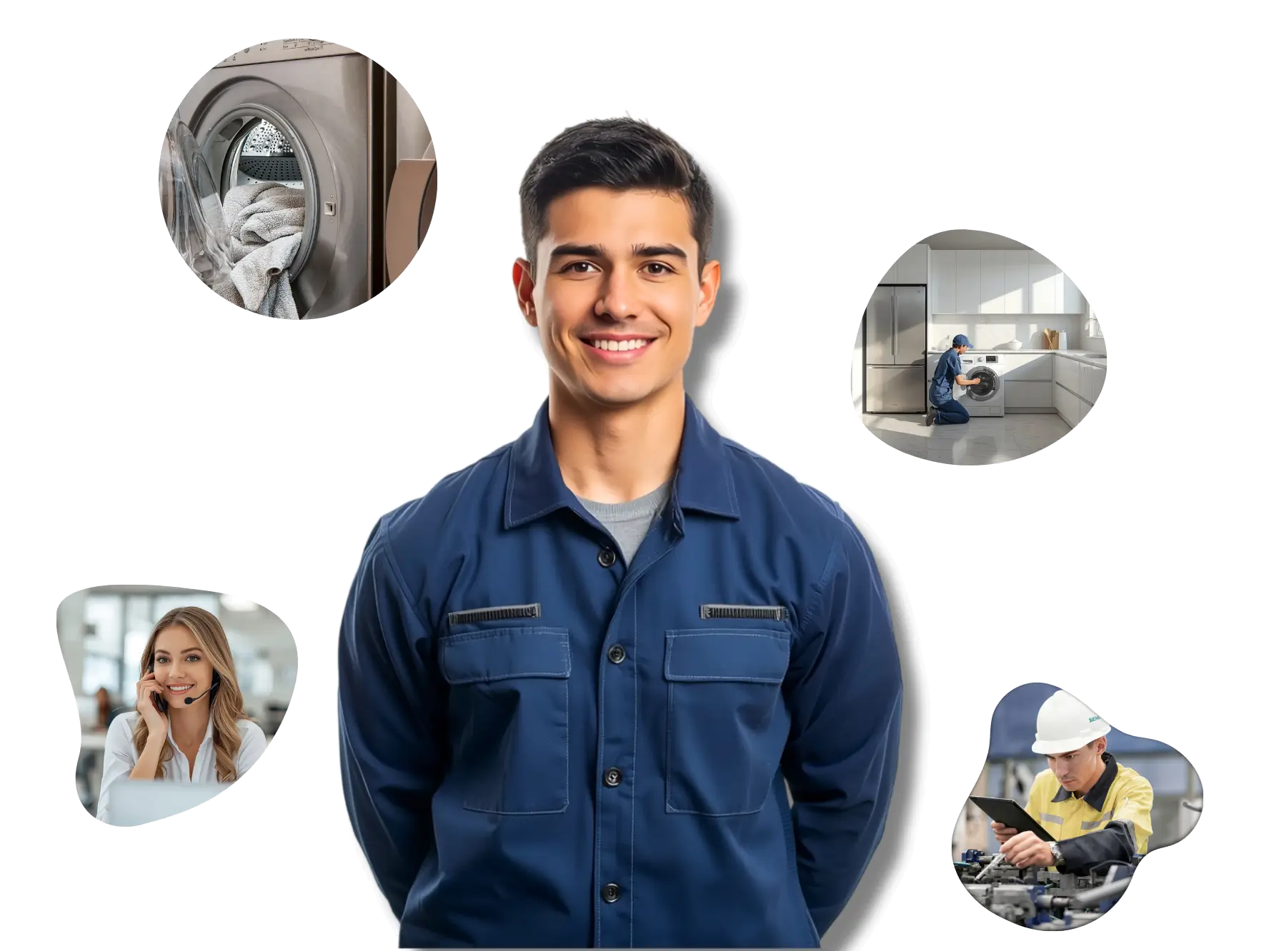 فني صيانة غسالات محترف