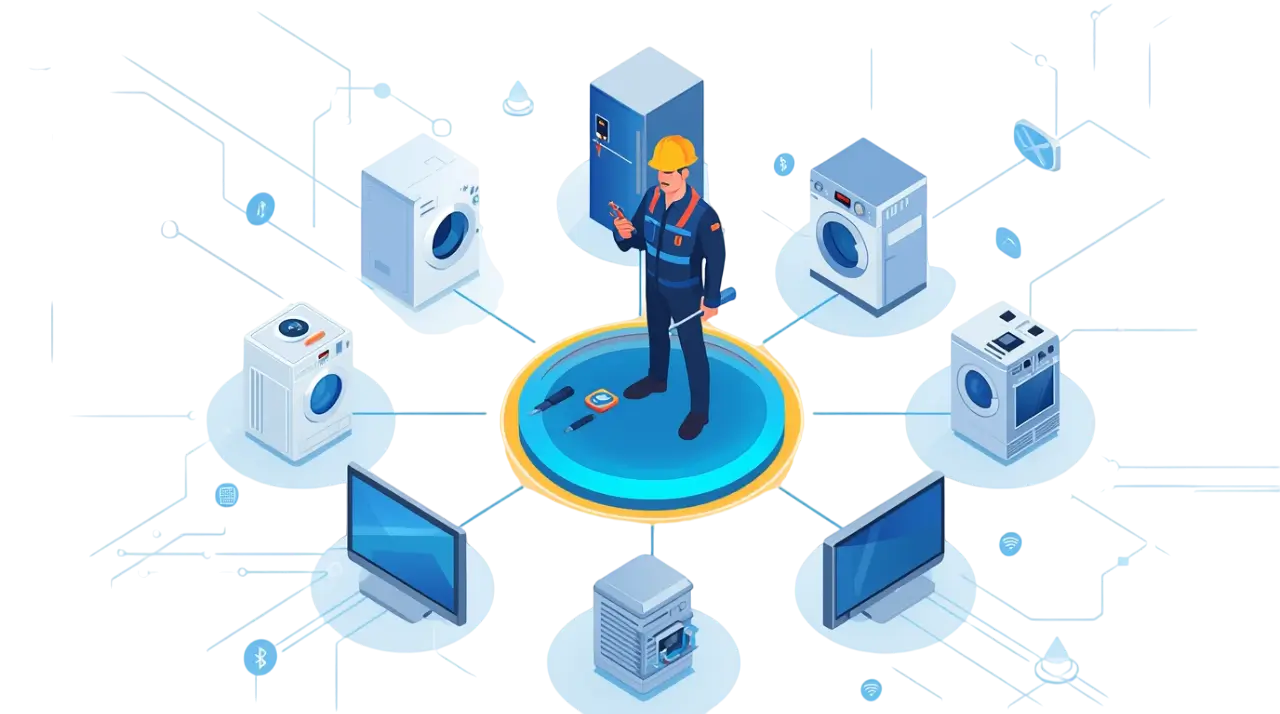 فني صيانة أجهزة منزلية من فريق سمارت سيرفيس